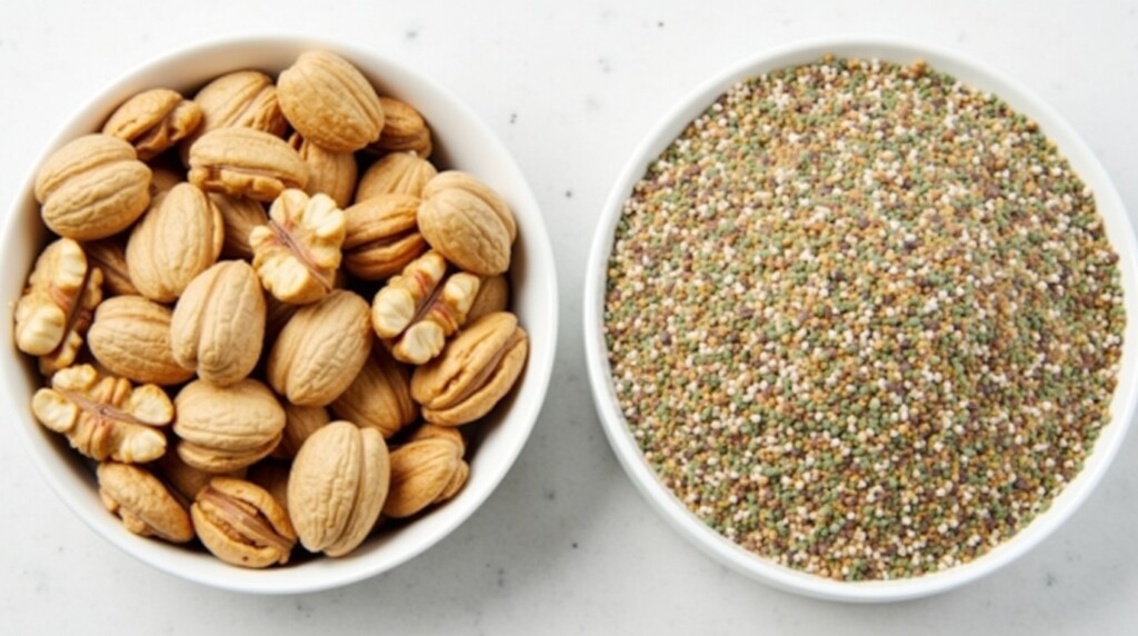 7. Walnuts and Hemp Seeds: Brain and Heart Duo